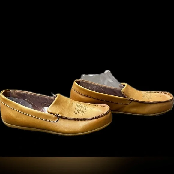 Twisted X Tan Moccasin-Style Loafers Slip/on Leather Tan Slippers Womens 11 - Picture 4 of 14